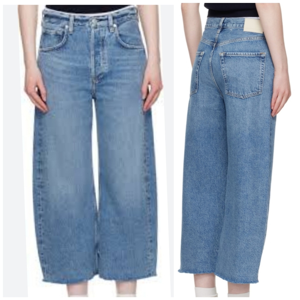 Citizens of Humanity Ayla Light Blue Wide-Leg Women's Jeans Size 32